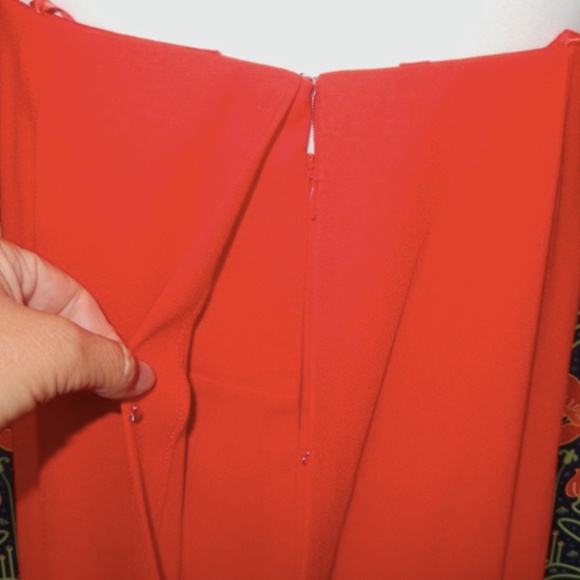 Antonio Melani Liz Damrich Radziwill Red Strapless Bow Chic Maxi Dress Cocktail - Picture 9 of 9